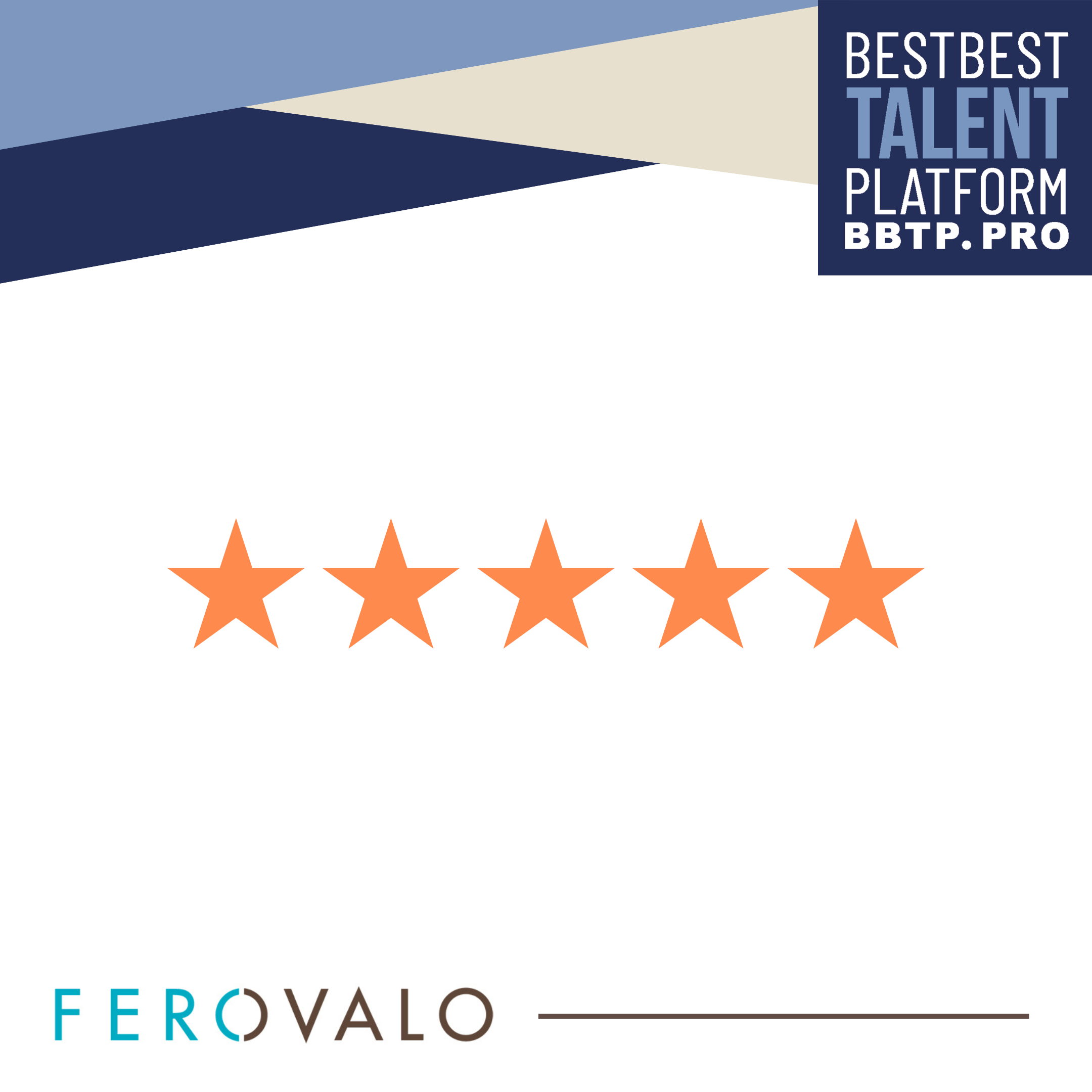 A Nordic energy company gives 5 stars to Ferovalo for their match with an interim HR expert.